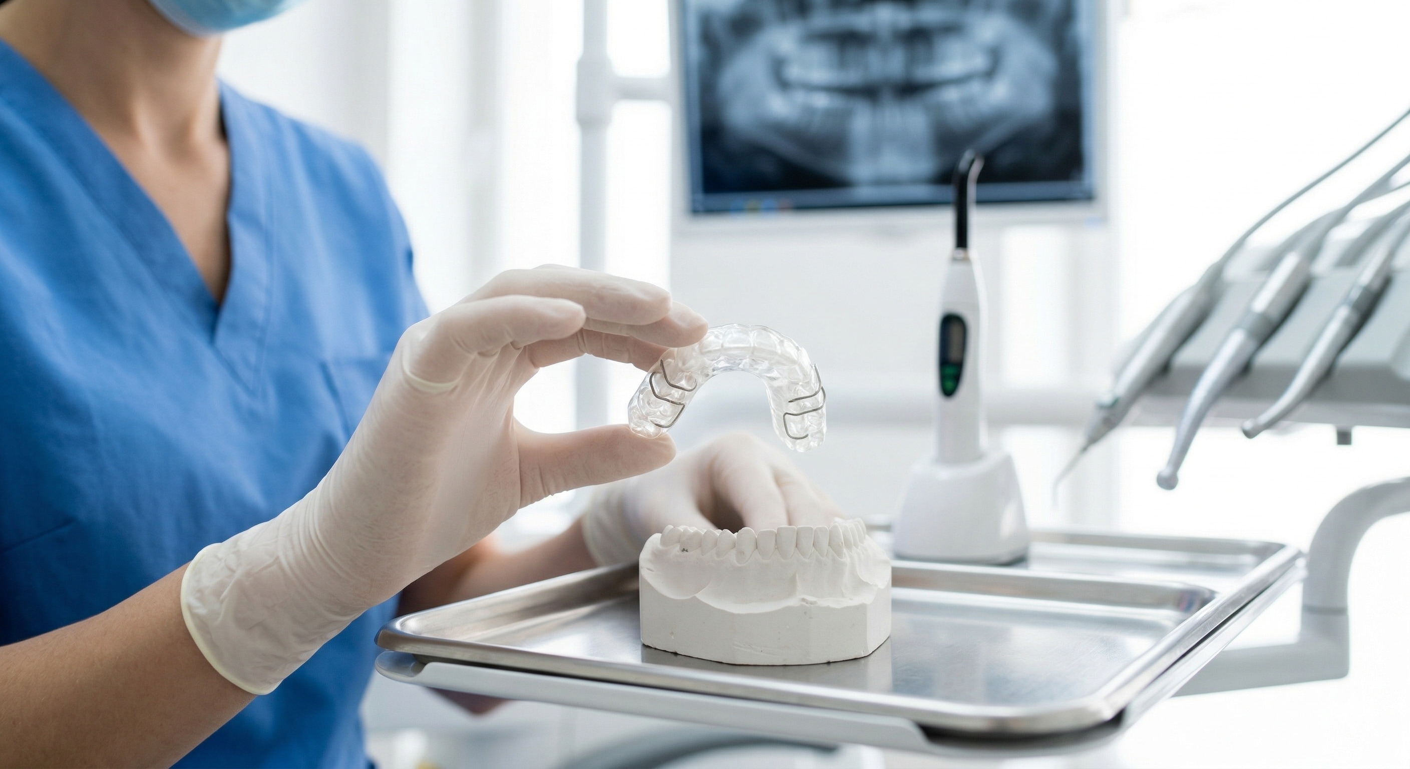 Side-by-side comparison showing successful before and after orthodontic treatment results